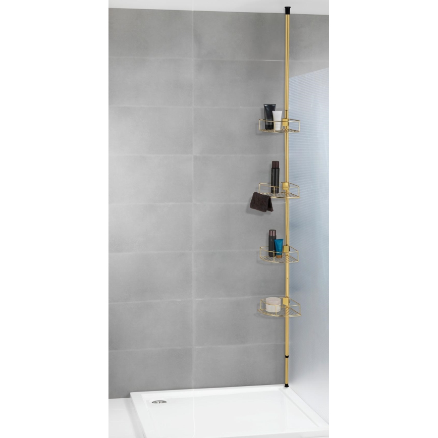 WENKO 24569100-Hjørnehylde DOLCEDO 31x275 cm guld