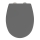 WENKO 24572100-WC toiletsæde VORNO NEO 46x37 cm grå/sølv