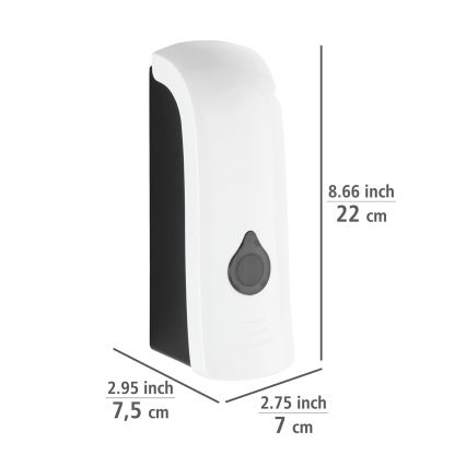 WENKO 24588100-Sæbedispenser RANERA 740 ml hvid/sort