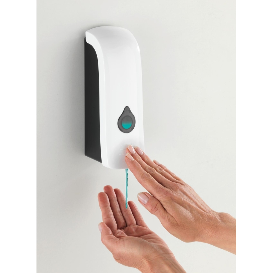 WENKO 24588100-Sæbedispenser RANERA 740 ml hvid/sort