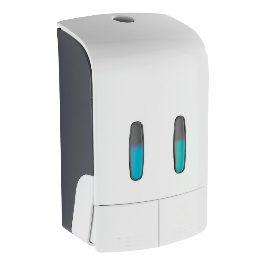 WENKO 24591100-Sæbedispenser TARTAS 480 ml hvid/grå