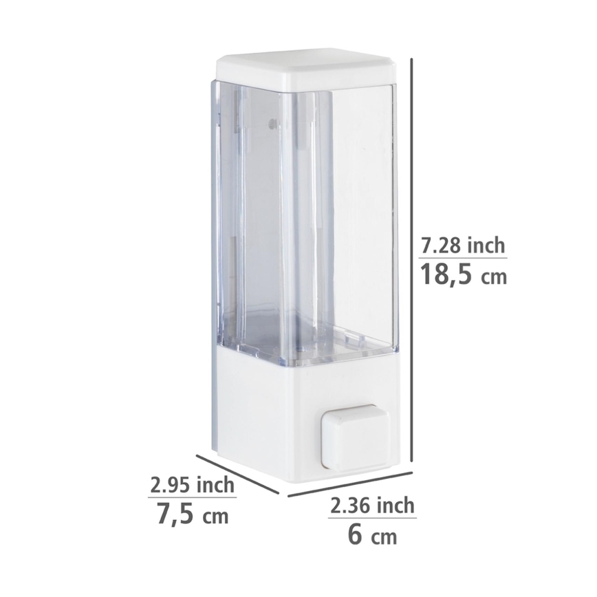 WENKO 24594100-Sæbedispenser ISTRES 320 ml hvid/gennemsigtig