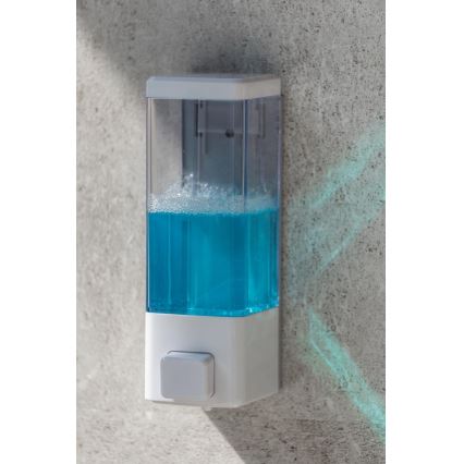 WENKO 24594100-Sæbedispenser ISTRES 320 ml hvid/klar