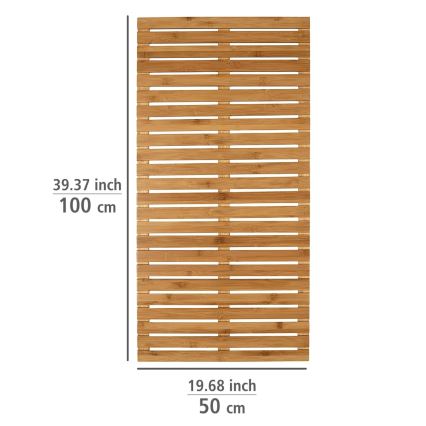 WENKO 24611100 - Dørmåtte BAMBUSA 100x50 cm, brun