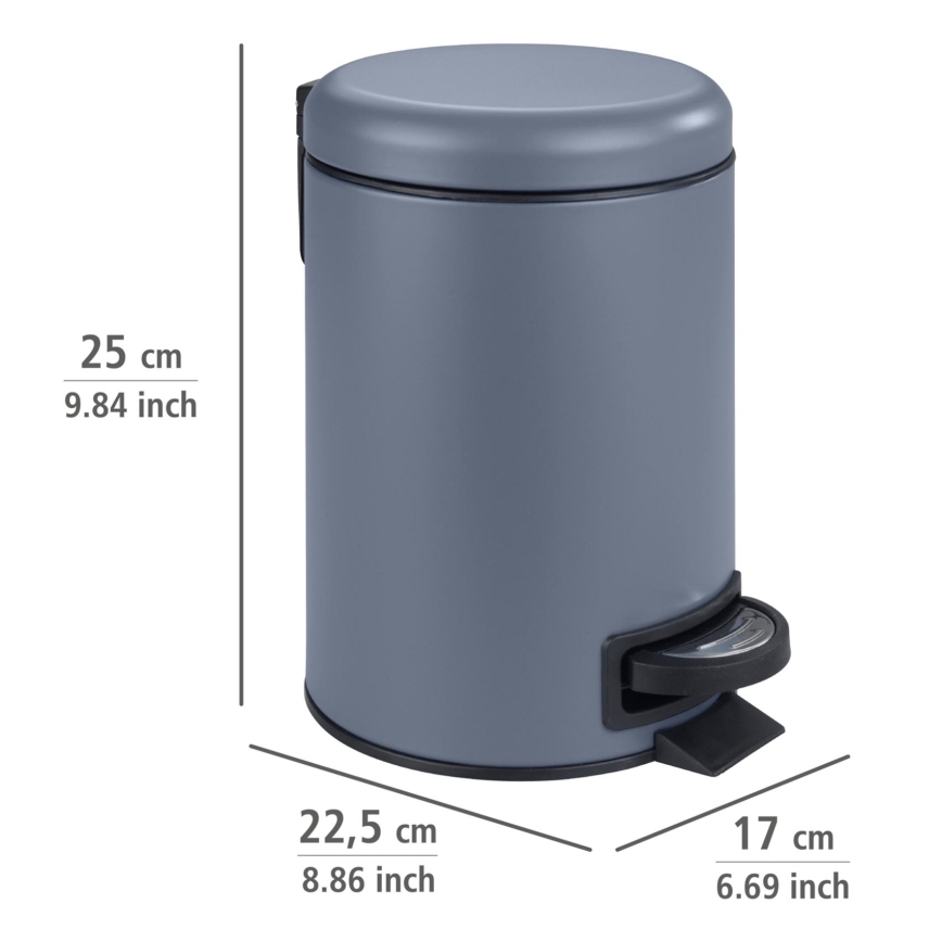 WENKO 24635100 - Kurv LEMAN 17x25 cm blå/sort