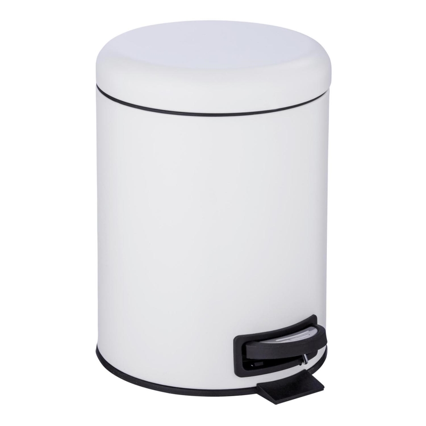 WENKO 24678100 - Kurv LEMAN 21x24 cm hvid/sort