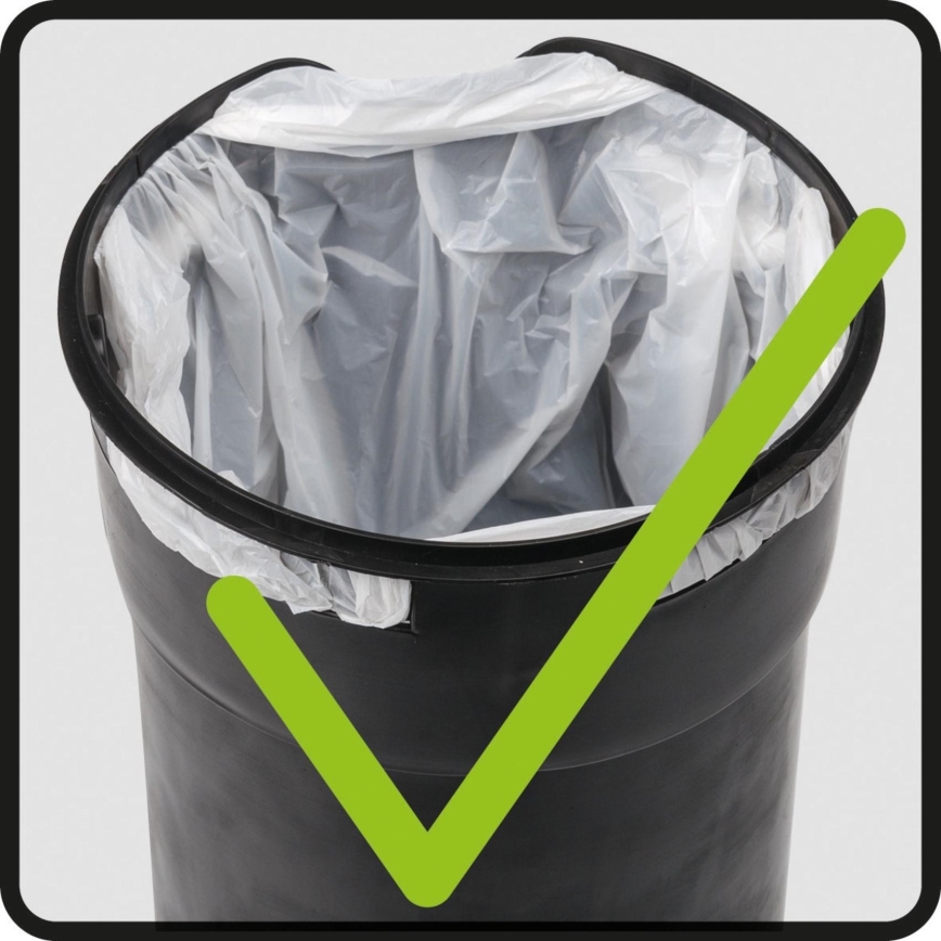 WENKO 24681100 - Kurv LEMAN 21x24 cm sort