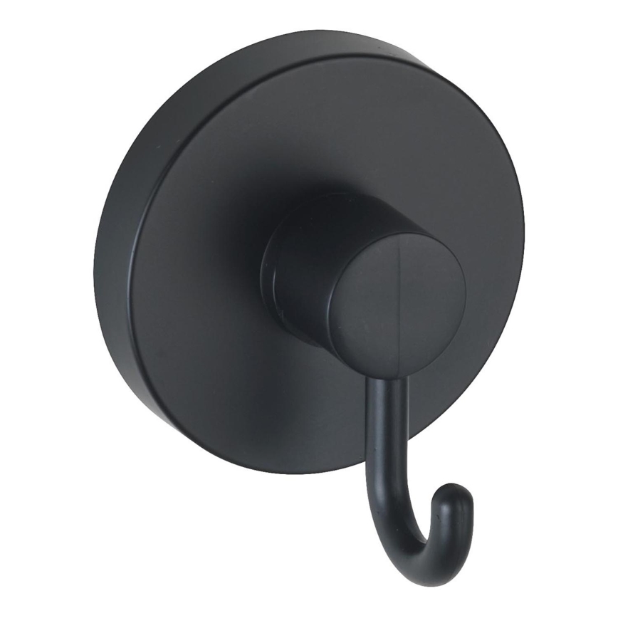 WENKO 24730100-Krog VACUUM-LOC RUND SORT 6x6,7 cm sort