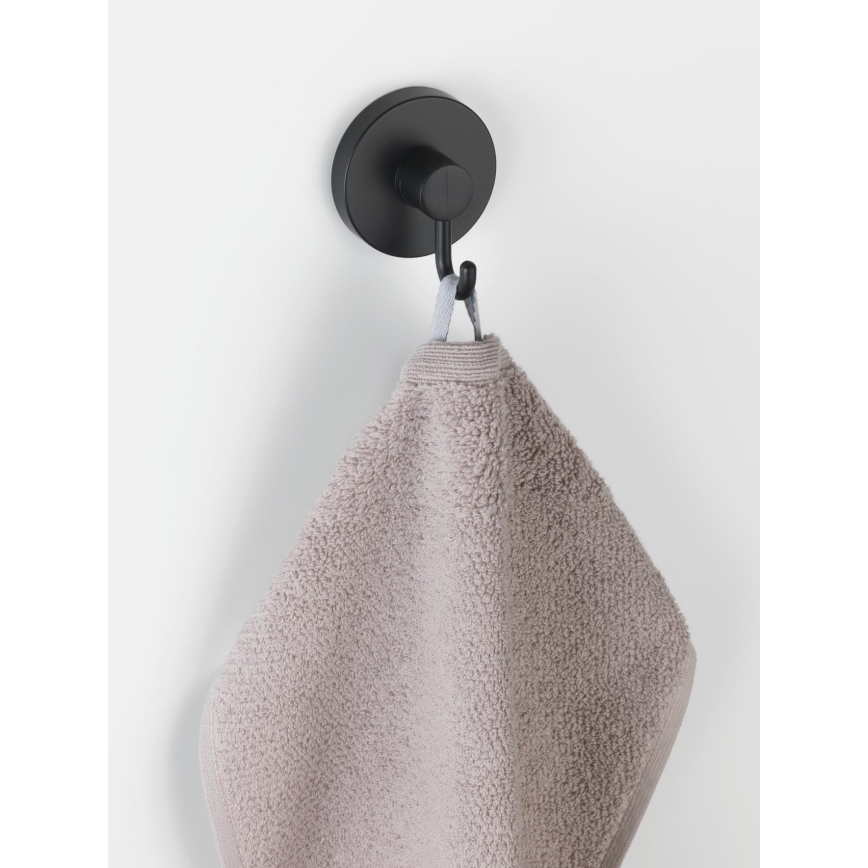 WENKO 24730100-Krog VACUUM-LOC RUND SORT 6x6,7 cm sort