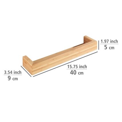 WENKO 24743100 - Stativ BAMBUSA 40x9 cm brun