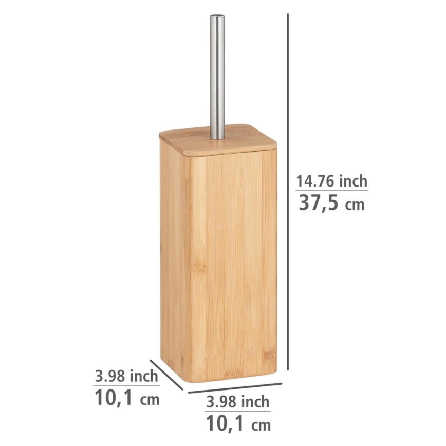 WENKO 24748100 - WC børste BAMBUSA 10x37,5 cm brun