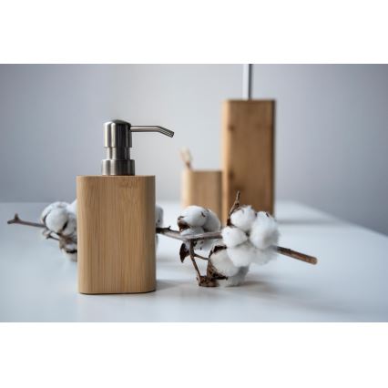 WENKO 24748100 - WC børste BAMBUSA 10x37,5 cm brun