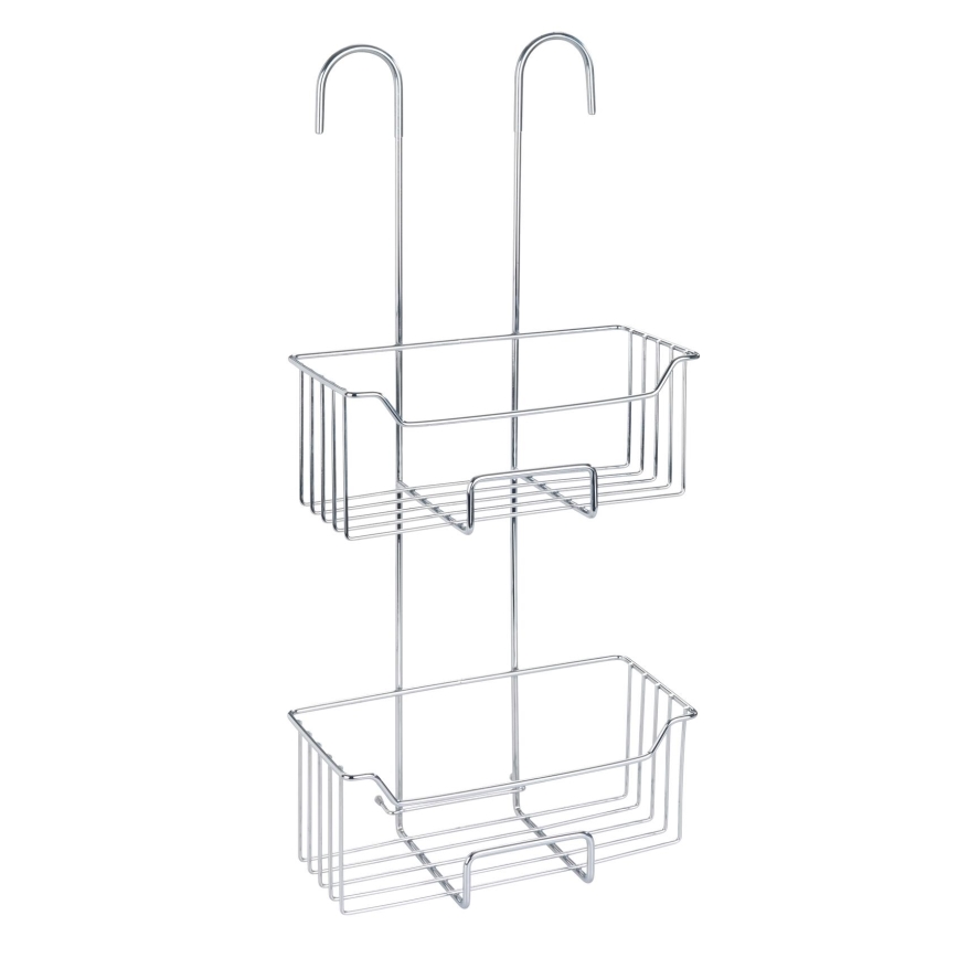 WENKO 24758100 - Brusehylde MILO 25x55 cm sølv/transparent