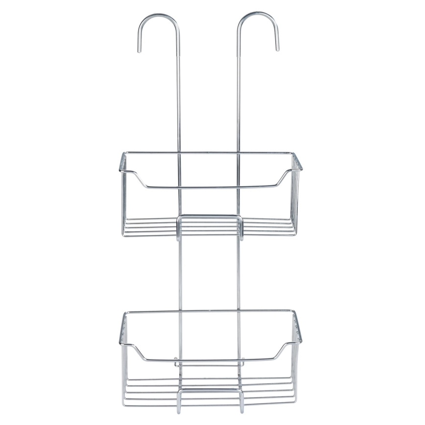 WENKO 24758100 - Brusehylde MILO 25x55 cm sølv/transparent