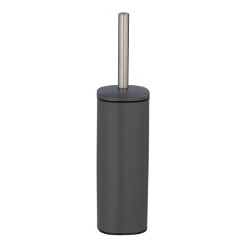 WENKO 24777100 - WC-sæt ALASSIO 9,3 x 39,2 cm rustfrit stål/grå