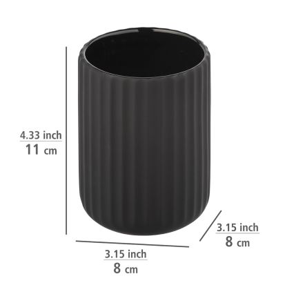 WENKO 24803100 - BELLUNO bæger 8x11 cm, sort