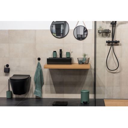 WENKO 24807100 - Sæbedispenser BELLUNO 8x13,5 cm grøn/sort