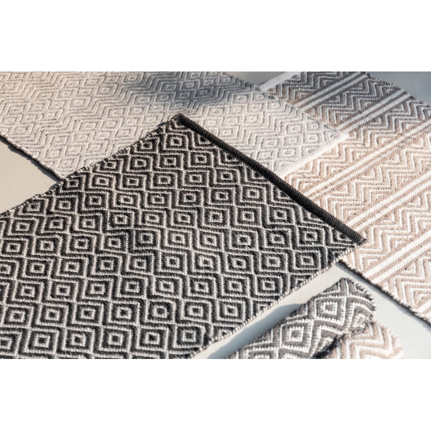 WENKO 24868100-Bademåtte SHAKI 50x80 cm beige/hvid
