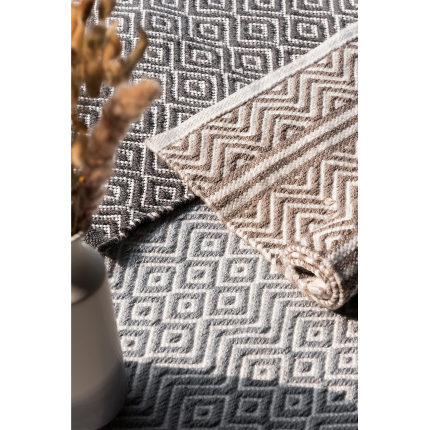WENKO 24868100-Bademåtte SHAKI 50x80 cm beige/hvid