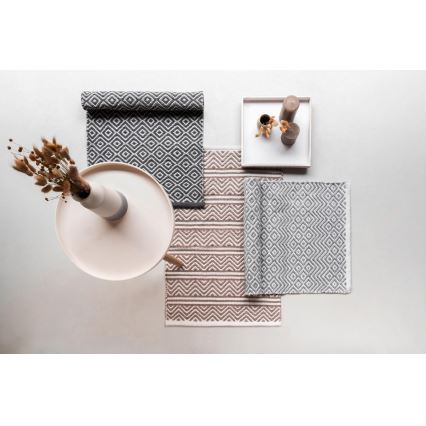 WENKO 24868100-Bademåtte SHAKI 50x80 cm beige/hvid
