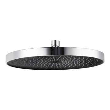 WENKO 24910100 - Brusehoved SOFTWATER 26x26 cm blank krom/sort