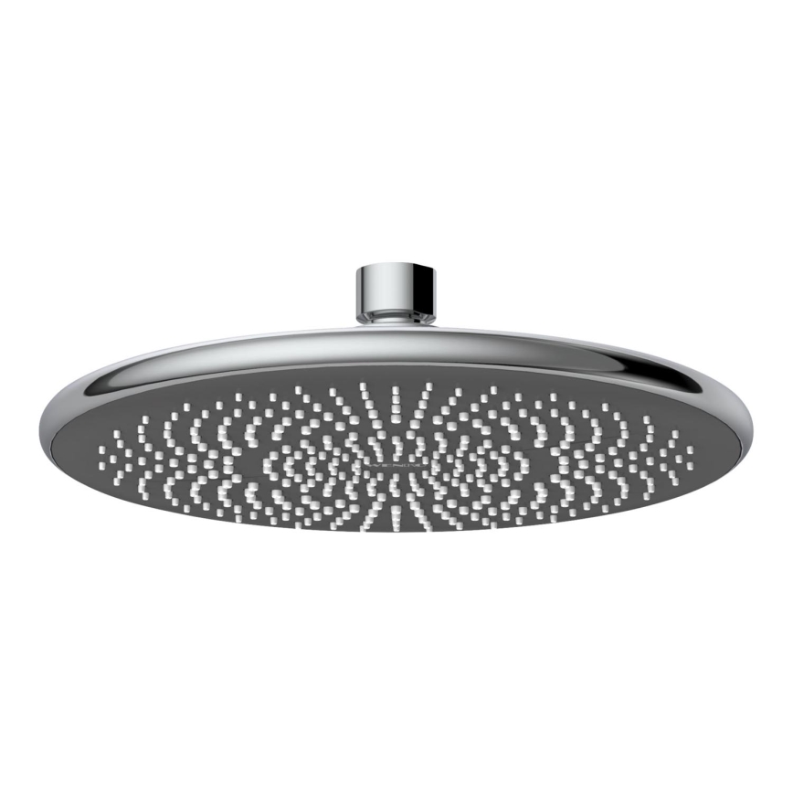 WENKO 24926100 - Bruserhoved Vandbesparende system 22,5x22,5 cm blank krom/grå