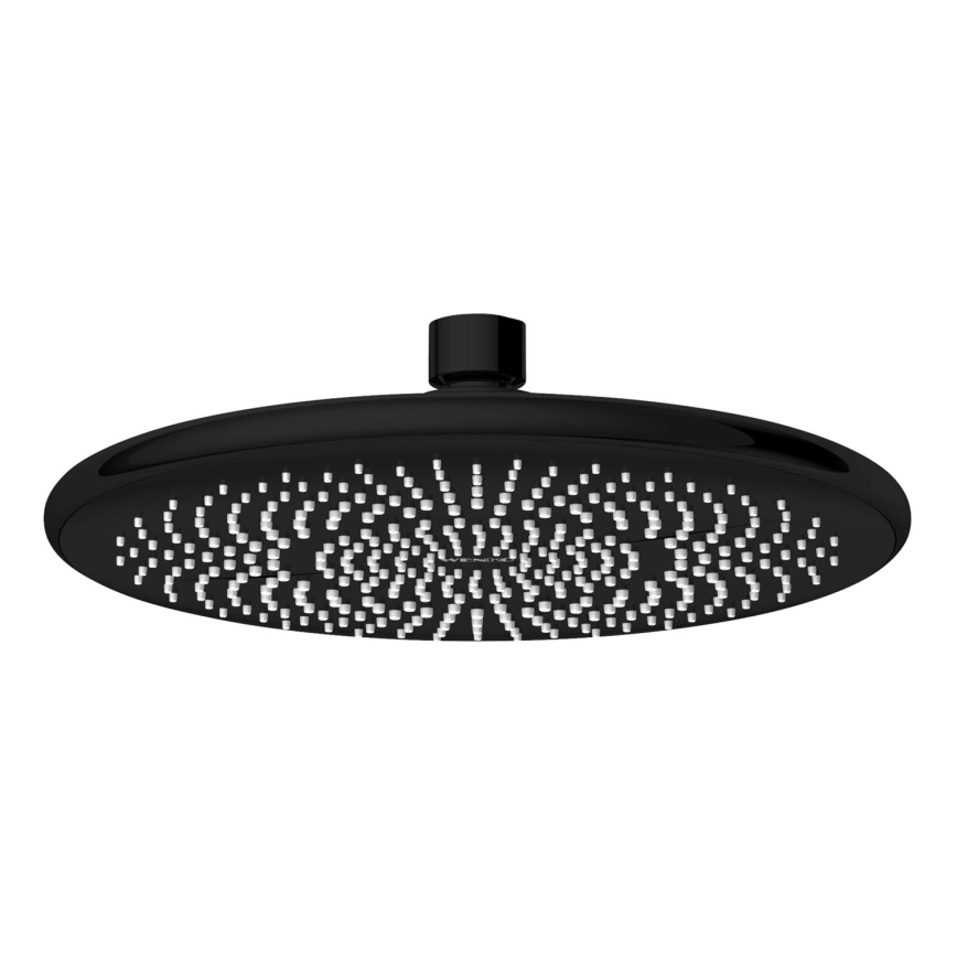 WENKO 24927100 - Brusehoved VANDSPARENDE SYSTEM 22,5x22,5 cm sort