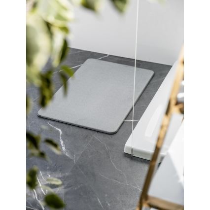 WENKO 24936100-Måtte SIMI 39x60 cm grå