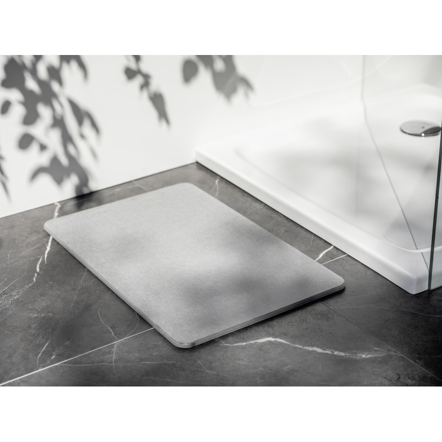 WENKO 24936100-Måtte SIMI 39x60 cm grå