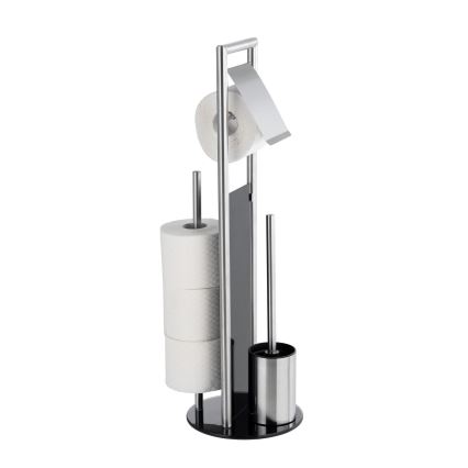 WENKO 24981800 - WC-sæt RAVINA 20x70 cm rustfrit stål/sølvfarvet