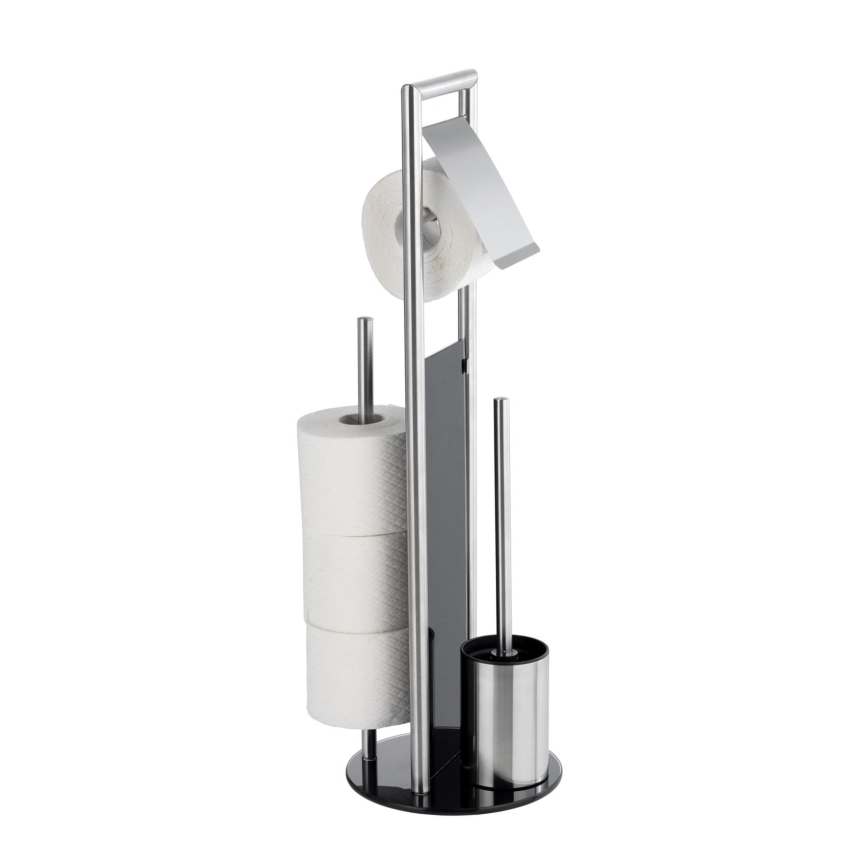 WENKO 24981800 - WC-sæt RAVINA 20x70 cm rustfrit stål/sølvfarvet