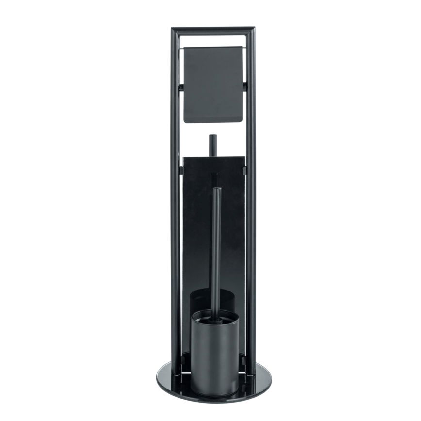 WENKO 24982800 - WC-sæt RAVINA 20x70 cm rustfrit stål/sort