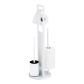 WENKO 24983800 - WC-sæt RAVINA 20x70 cm rustfrit stål/hvid
