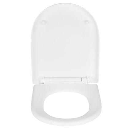 WENKO 24988100-WC toiletsæde EKSKLUSIV 45x36,5 cm hvid/sølv