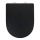 WENKO 24989100 - WC-sæde EKSKLUSIV 36,5x45 cm sort/sølv