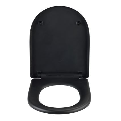 WENKO 24989100-WC toiletsæde EXCLUSIVE 36,5x45 cm sort/sølv