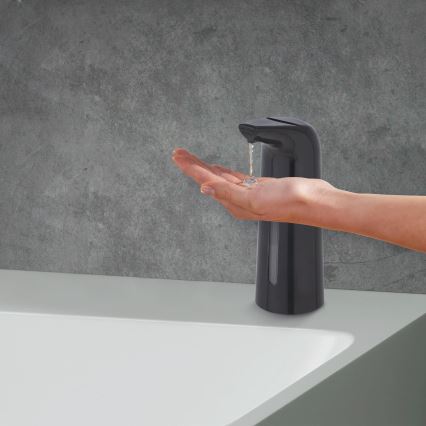 WENKO 25097100-Sæbedispenser LARINO 9x21,5 cm sort
