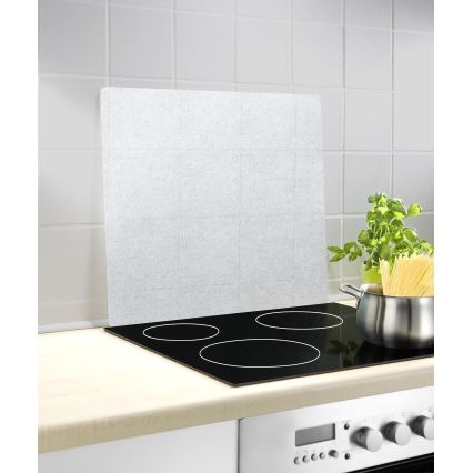 WENKO 2511910800 - Afdækningsplade 50x56 cm, gennemsigtig/grå