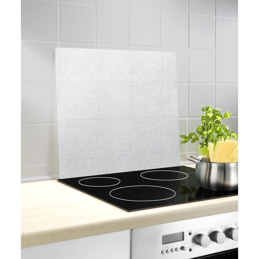 WENKO 2511910800 - Afdækningsplade 50x56 cm, gennemsigtig/grå
