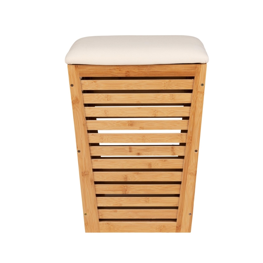 WENKO 25143100 - Vasketøjskurv BAMBUSA 40x56 cm brun