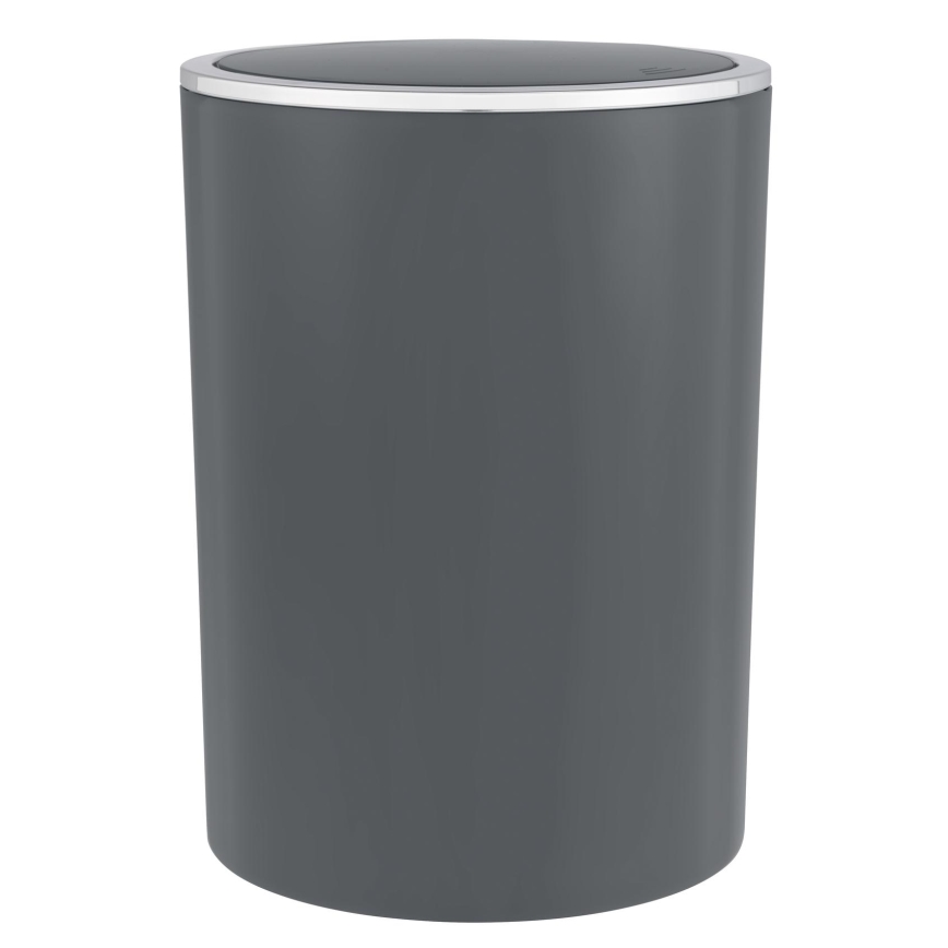 WENKO 25146100 - Kurv INCA 18,5x25,5 cm antracit/blank krom