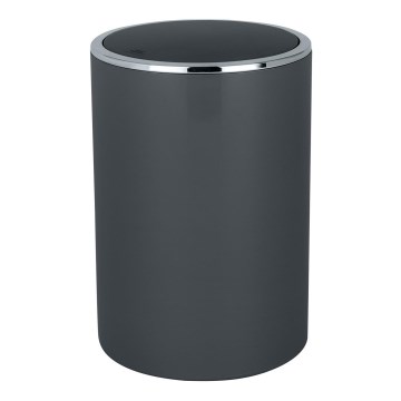 WENKO 25146100 - Kurv INCA 18,5x25,5 cm antracit/blank krom