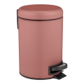 WENKO 25155100 - Affaldsspand LEMAN 17x25 cm rosa/sort