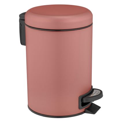 WENKO 25155100 - Affaldsspand LEMAN 17x25 cm rosa/sort