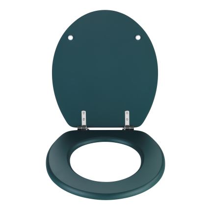 WENKO 25171100-WC toiletsæde PRIMA 37x41 cm grøn/sølv
