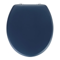 WENKO 25172100-WC toiletsæde PRIMA 37x41 cm blå/sølv
