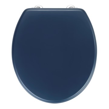 WENKO 25172100-WC toiletsæde PRIMA 37x41 cm blå/sølv