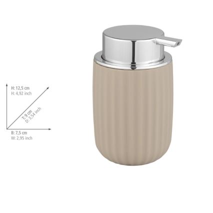 WENKO 25184100 - Sæbedispenser AGROPOLI 250ml beige