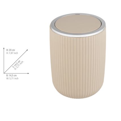 WENKO 25186100 - Kurv AGROPOLI 14,5 x 20 cm beige