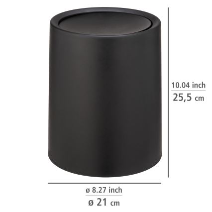 WENKO 25208100 - Kurv ATRI 21x25,5 cm sort